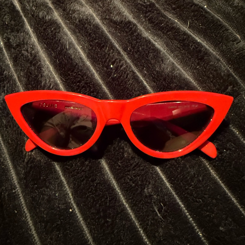 Celine Vibrant Red Cat-Eye Sunglasses